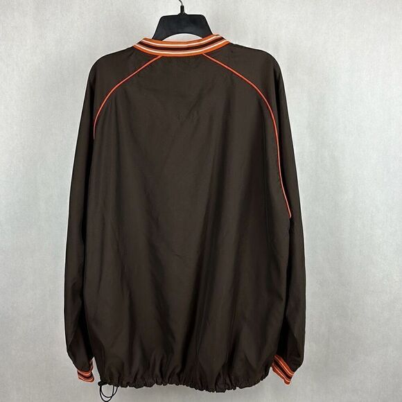 Reebok NFL Cleveland Browns Pullover Jacket Sz Large Cinch Waist - Picture 4 of 6